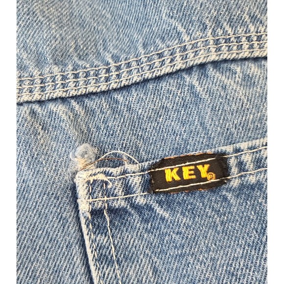 Vintage Key Carpenter Jeans Men's Size 44x32 Blue Denim Work - Picture 10 of 11